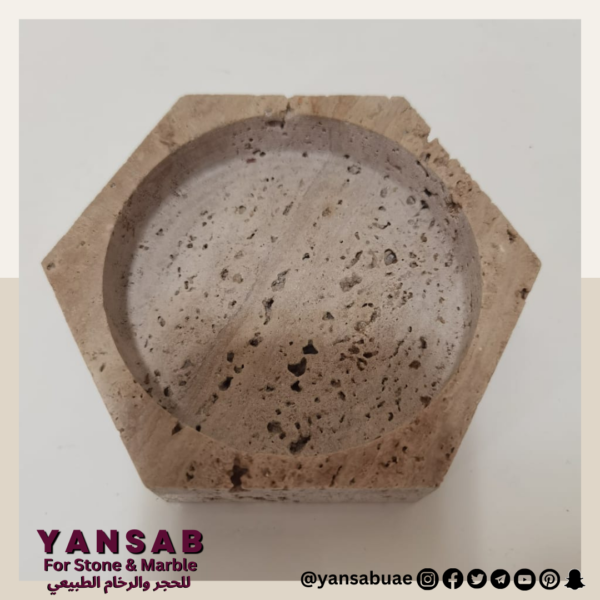 travertine ashtray