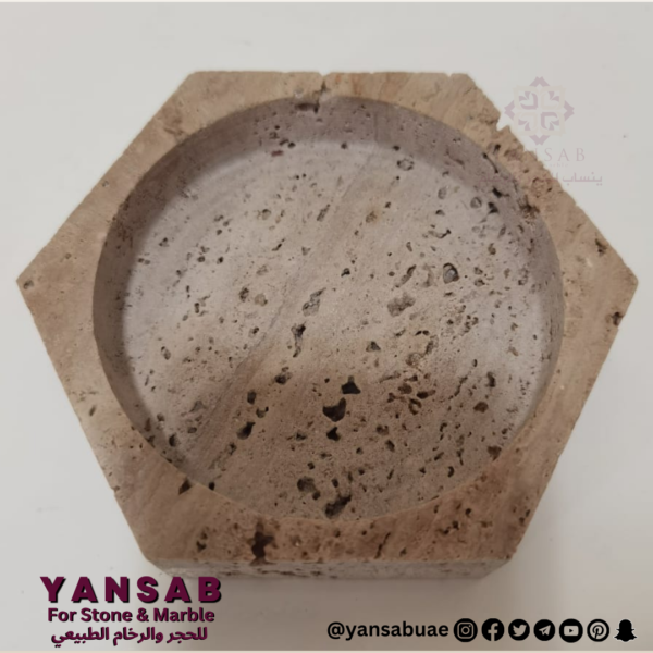 travertine ashtray